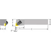 The ULTRA-DEX USA DCLNR 16-4D is an indexable turning and profiling toolholder designed for external turning, facing, and profiling operations on lathes and CNC machines. It is used for roughing and finishing cuts on steel, stainless steel, and cast iron workpieces