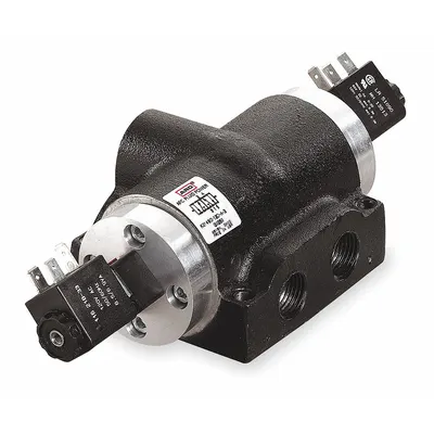 ARO Solenoid Air Control Valve: K, Four-Way / Two-Position, 120V AC - ARO K Series Solenoid-Operated Inline Air Control Valves
