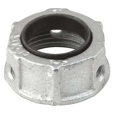 RACO Insulating Bushing: Iron, Zinc Plated, 1/2 in Trade Size, 9/16 in Overall Lg - Insulating Bushings