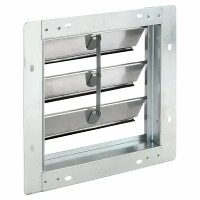 Dayton 13 in H x 13 in W Single Panel Wall-Mount Backdraft Damper - Wall-Mount Backdraft Dampers