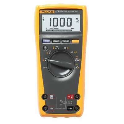 FLUKE Digital Multimeter: TRMS, CAT III 1000V/CAT IV 600V - Standard Feature Multimeters