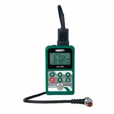 INSIZE Ultrasonic Thickness Gage: Couplant/Transducer, +/-0.05 mm, NIST, Included - Standard Ultrasonic Thickness Gauges