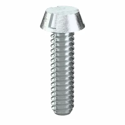 TAMPER-PRUF SCREW Tamper Resistant Screw: #10-24 Thread Size, 3/4 in Lg, Steel, Zinc-Plated - Round Head Conical Tamper-Resistant Machine Screws