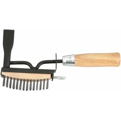 OEM Chipping Hammer: 11 in Overall Lg, Wood Handle, Parallel, Replaceable Handle - Chipping Hammer Brushes