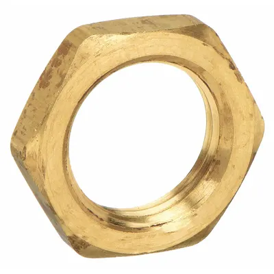 PARKER 210P-2 Locknut, 1/8 in NPT, C36000 Brass, 1000 psi - Threaded High-Pressure Pipe Fittings