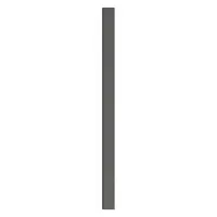 ASI GLOBAL Partition Column: Plastic Polymer, Pebble, Black, 82 in Ht, 5 in Wd, 1 in Thick (MPN 40-90870553-9205)