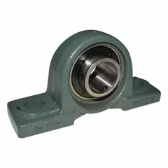 Cast iron blower support for belt drive roof exhausts. Overall length 1-3/8 in. Provides mounting and stabilization in ventilation systems.