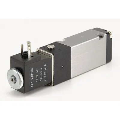 ARO Solenoid Air Control Valve: Sierra, Four-Way / Two-Position, 120V AC - ARO Sierra Series Solenoid-Operated Inline Air Control Valves