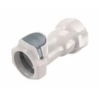 Quick Connection Coupling: Straight, 3/4 in Pipe Size, Quick-Disconnect Coupler x GHT, Polysulfone (MPN HFCD191235GHT)