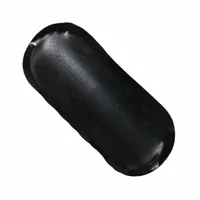 Oval-shaped rubber patch for repairing punctures in truck tires. Suitable for bias ply and tube-type tires. Used in fleet and vehicle maintenance for tire repair