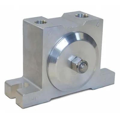 MILLENNIUM Pneumatic Vibrator: 1,300 lbf, 7,200 vpm, 3/8 in NPT, MHI, 70 dBA, Aluminum - Chemical Resistant Turbine & Ball Vibrators