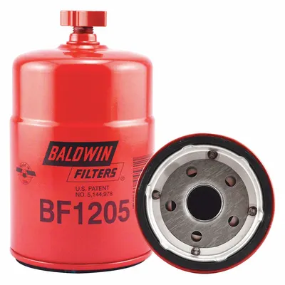 BALDWIN FILTERS Fuel Filter: Spin-On, 3 11/16 in Outside Dia, 1"-14 Thread Size, Cellulose - Spin-On Fuel Filters