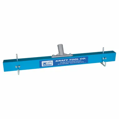 KRAFT TOOL Concrete Gauge Rake: Aluminum, 3 in Blade Wd, 24 in Blade Lg, Aluminum - Concrete Rakes