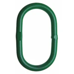 Oblong master link, Grade 100, with a working load limit of 45,200 lb. Used as a connecting point for slings, hooks, and other rigging components in overhead lifting and heavy-load handling.