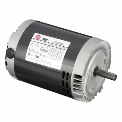 U.S. MOTORS Motor: Rigid Base Mount, Open Drip Proof, 1/4 hp, 208-230/460V AC - C-Face 3-Phase General Purpose AC Motors