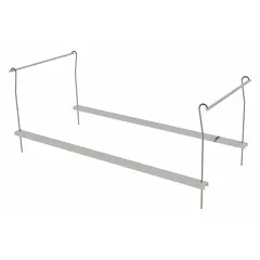 Steel sink support designed for laboratory or industrial workstations. Provides structural support for sinks in lab furniture setups. Includes mounting hardware. Compatible with manufacturer model GRJTP186-58-2.