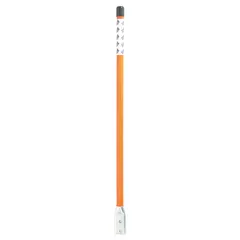 This universal blade guide kit is constructed from nylon and stands 24 inches tall. It is designed to stabilize and guide snowplow blades during operation, reducing wear and improving cutting accuracy. Suitable for commercial and municipal snow removal equipment, it helps maintain consistent blade alignment on plow trucks and loaders.
