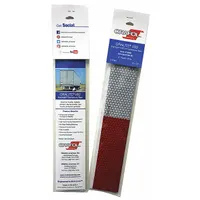 Reflective Tape: Construction/Emergency Vehicles/Trucks and Trailers, Red/White, 2 in Wd, 5 PK (MPN 19567)