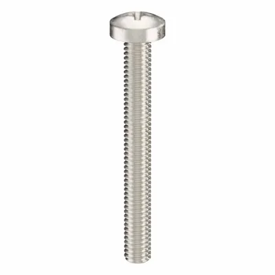 USA INDUSTRIALS Machine Screw: M4x0.70 Thread Size, 35 mm Lg, 18-8, Stainless Steel, Plain - Pan Head Machine Screws