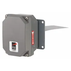 Insertion-style paddle flow switch for detecting flow or no-flow conditions in liquids within 1/2 in pipes. Features a stainless steel body with 1/2 in FNPT connection and SPDT contacts rated at 16 A @ 120V (Full Load). Suitable for use in HVAC, water treatment, and industrial process systems to protect pumps or trigger alarms.