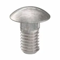 Carriage Bolt: Square Neck, 3/8"-16 Thread Size, 3/4 in lg, Stainless Steel, 316, Plain, 5 PK (MPN ZBOLT-4999)