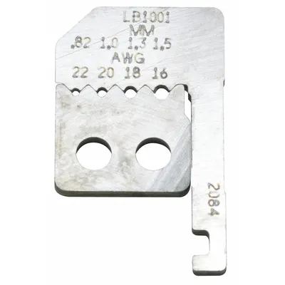 IDEAL Replacement Blade Set: 25/32 in Overall Lg, Steel, Less than 6 in, 10F551 - Wire Stripper Replacement Blades