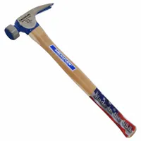 Claw Hammer: Steel, Plain Grip, Wood Handle, 23 oz Head Wt, 18 in Overall Lg, 1 3/8 in Face Dia (MPN CF1)