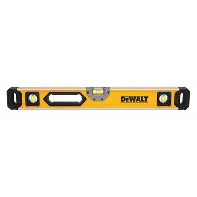 DEWALT Box Level: Level & Plumb, Box, 1, Plain, 24 in Overall Lg, Top & Side Read - Magnetic Box Levels