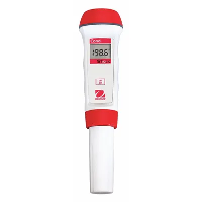 OHAUS Conductivity Meter: Conductivity, ±2.5% FS, 19.99 mS/cm, 0 mS/cm - Pocket Conductivity Testers