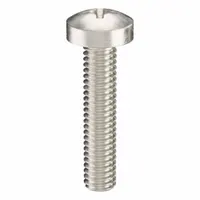 Machine Screw: M2.5x0.45 Thread Size, 12 mm Lg, 316, Stainless Steel, Plain, Pan, Phillips, 100 PK (MPN ZSCRW-441)