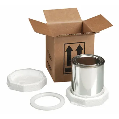 POLAR TECH Paint Can Shipper Kit, 4G/Y1.8/S, 1 qt, Brown - Paint Can Shipping Kits