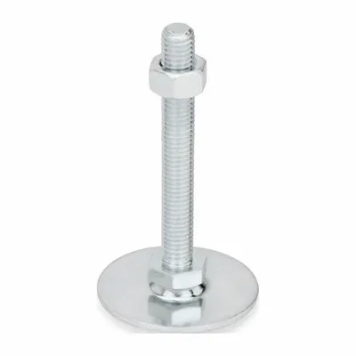 JW WINCO Swivel Male Leveling Mount, 1/2"-13 Thread, 1,574 lbf Capacity - Swivel Male Leveling Mounts