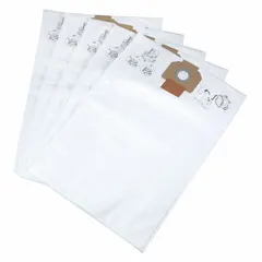 This 1-ply fleece vacuum bag is designed for dry pickup only. It is a standard replacement bag for Milwaukee shop vacuums, specifically model 8960-20. The bag collects dry debris such as dust and dirt during cleanup tasks.
