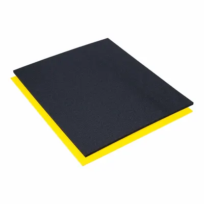 5S SHADOW FOAM Toolbox Foam: Black/Yellow, 12 in Overall Wd, 24 in Overall Lg - Tool Storage Foam Inserts