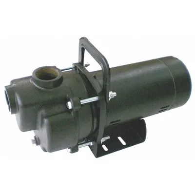 Dayton Centrifugal Pump: 115/230V AC, 32 ft Max Head, 1 1/2 in Compat Intake and Disch - 1/8 to 1 HP Self-Priming Centrifugal Pumps