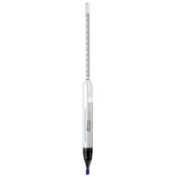 Specific Gravity Hydrometer: Specific Gravity Combined Form, 1.000/1.220, 0.002, Ballast/Glass (MPN B61821-0400)