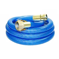 Suction and Discharge Hose: 1 1/2 in Hose Inside Dia., 90 psi, Blue/Clear, 20 ft Hose Lg (MPN BWS150-20CN)