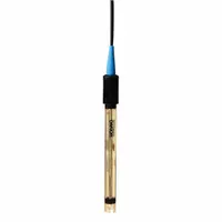 This pH electrode from OAKTON measures from 0 to 12 pH and features a round tip shape, double junction, and ATC connector. The epoxy body construction makes it suitable for routine laboratory pH testing in aqueous solutions, including water quality, chemical, and educational applications
