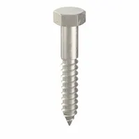 Hex Head Lag Screw: 1/2 in Size, 3 in Lg, Stainless Steel, NL-19, 10 PK (MPN FBLB123P10)