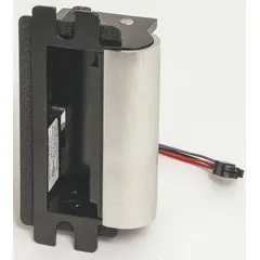 This electric strike is designed for use with cylindrical and mortise locksets in access control systems. Constructed of stainless steel, it measures 4 7/8 inches in height and operates on 12/24V input voltage. Rated as heavy duty, it is suitable for high-traffic doorways in commercial or industrial settings.