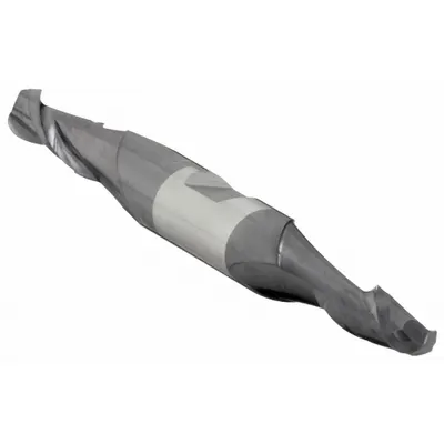 CLEVELAND Ball End Mill: Carbide, TiAlN Coated, Double End, 2 Flute, 5/32" Mill Dia - Double-End Carbide Ball End Mills