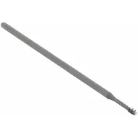 This spiral-flute extension tap is designed for threading blind holes in steel and stainless steel. The spiral-flute design evacuates chips upward, enabling deep-hole tapping. The bottoming chamfer allows threading close to the hole bottom. Thread size: 1/4"-28 UNF, tolerance H3 / 2B-3B, 3 flutes