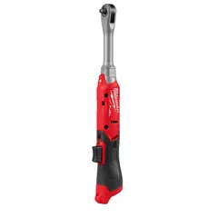 This cordless ratchet delivers 45 ft-lb of fastening torque and a maximum torque of 45 ft-lb at 550 RPM no-load speed. It features a brushless motor and a ball detent anvil for secure socket retention. Suitable for fastening and loosening fasteners in confined spaces.
