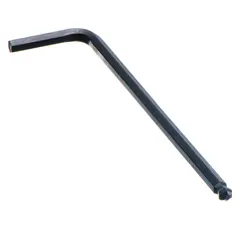 This set of 10 L-shaped hex keys features a 3 mm metric tip size and long length for extended reach. Made from alloy steel with a black oxide finish, each key has two tips for versatile use. Suitable for driving hex socket screws in assembly, maintenance, and repair tasks.