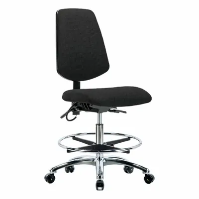 OEM Approved Vendor ESD Task Chair, Fabric, Armless, 21 1/2" to 29" Height Range - Fabric ESD Chairs