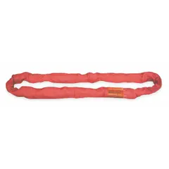 Endless round sling made of polyester with a 3 ft sling length and 1 3/8 in body diameter. Used for lifting and rigging heavy loads in industrial settings such as construction, manufacturing, and warehousing. The polyester construction provides flexibility and protects load surfaces.