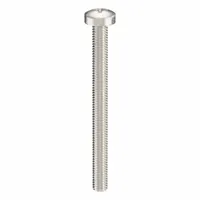 Machine Screw: M3x0.50 Thread Size, 35 mm Lg, 18-8, Stainless Steel, Plain, Pan, Phillips, 100 PK (MPN ZSCRW-243)