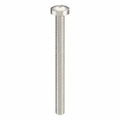 USA INDUSTRIALS Machine Screw: M3x0.50 Thread Size, 35 mm Lg, 18-8, Stainless Steel, Plain - Pan Head Machine Screws