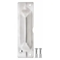 ROCKWOOD Door Latch Guard: 11 in Lg, 11 in Wd, Stainless Steel (MPN 320C.32D)