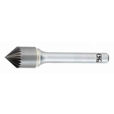 OSG 82° Multi-Flute Countersink, 18 Flute, 1/4 in Body Dia, Carbide, 701-2501 - Multi-Flute Countersinks
